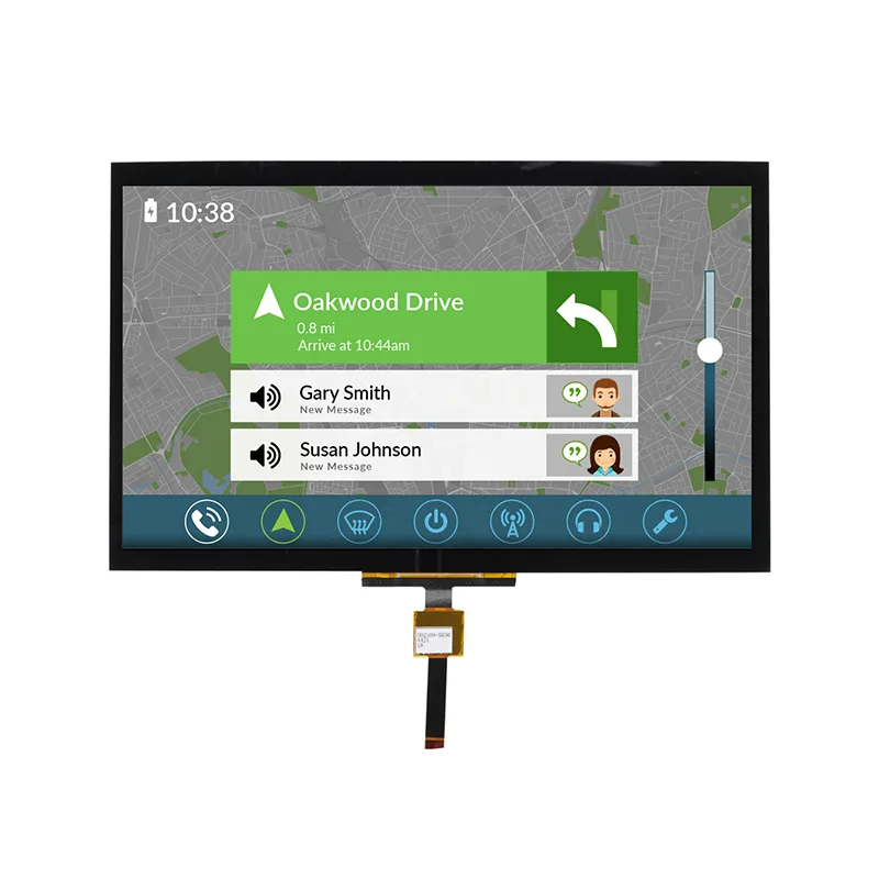 10,1 hazbeteko Industrial PCAP ukipen-pantailaren modulua